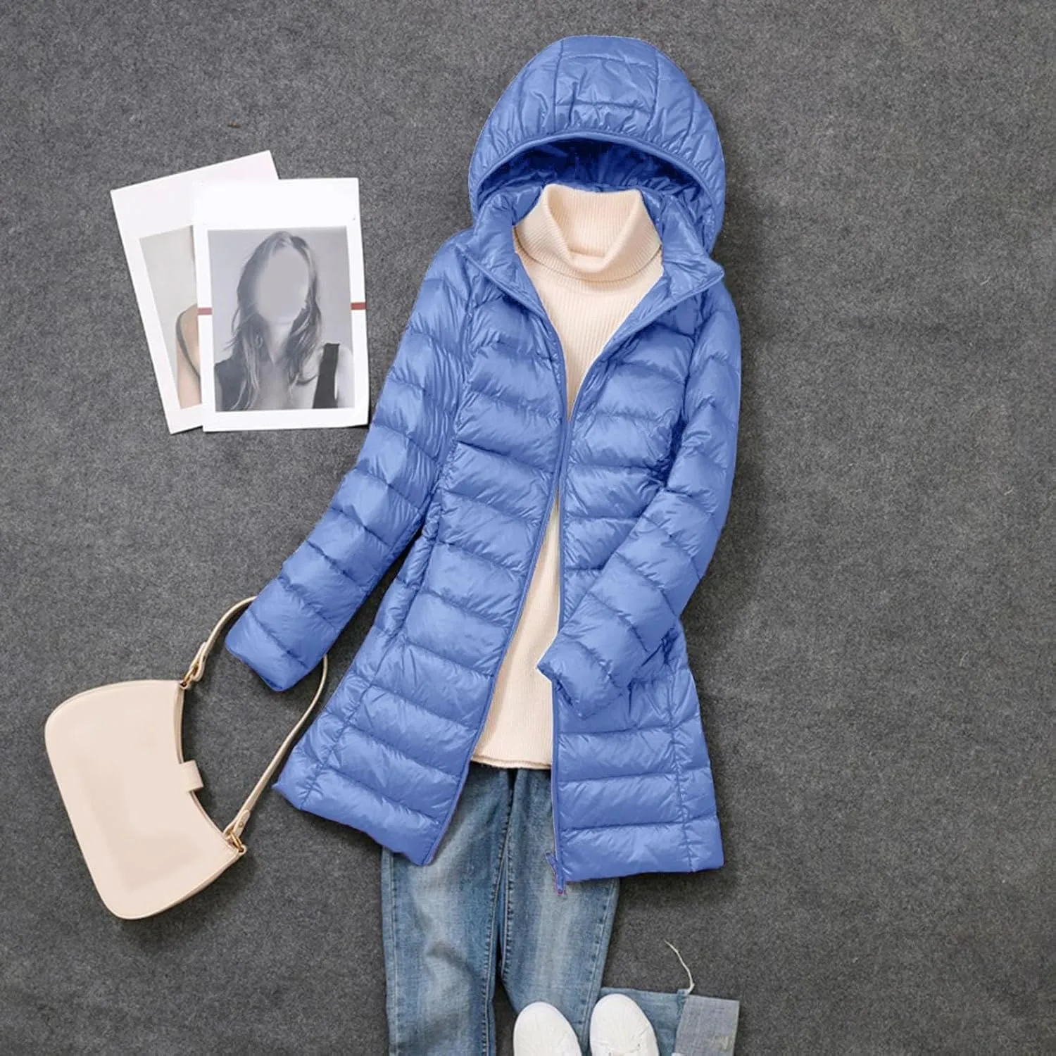 Women's Winter Windproof Warm Waterproof Down Coats Thicken Hooded fashions Puffer Jacket