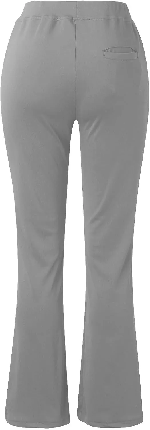 Women's Work Pants Slim Straight Leg Trousers High Waisted Drawstring Loose Lounge Pants Butt Lifting Pant for Women