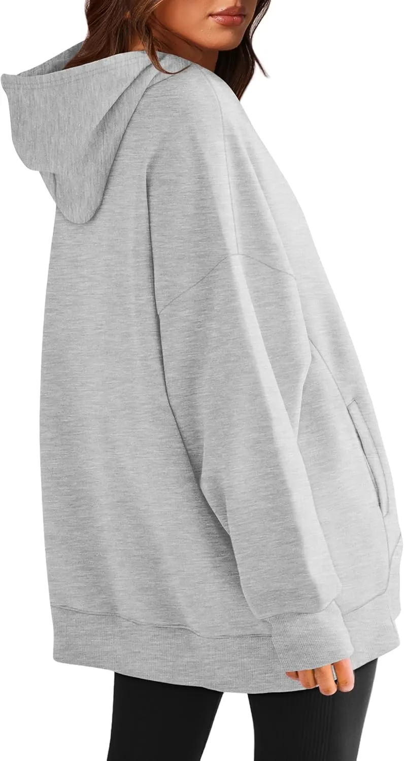 XIEERDUO Womens Oversized Hoodies Sweatshirt-Pullover Sweatshirts with Pockets Fall Outfits 2024