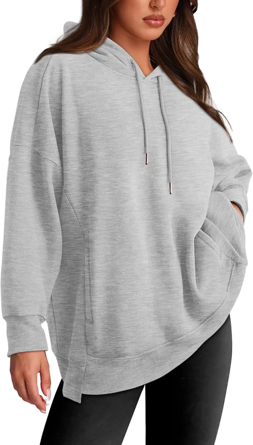 XIEERDUO Womens Oversized Hoodies Sweatshirt-Pullover Sweatshirts with Pockets Fall Outfits 2024
