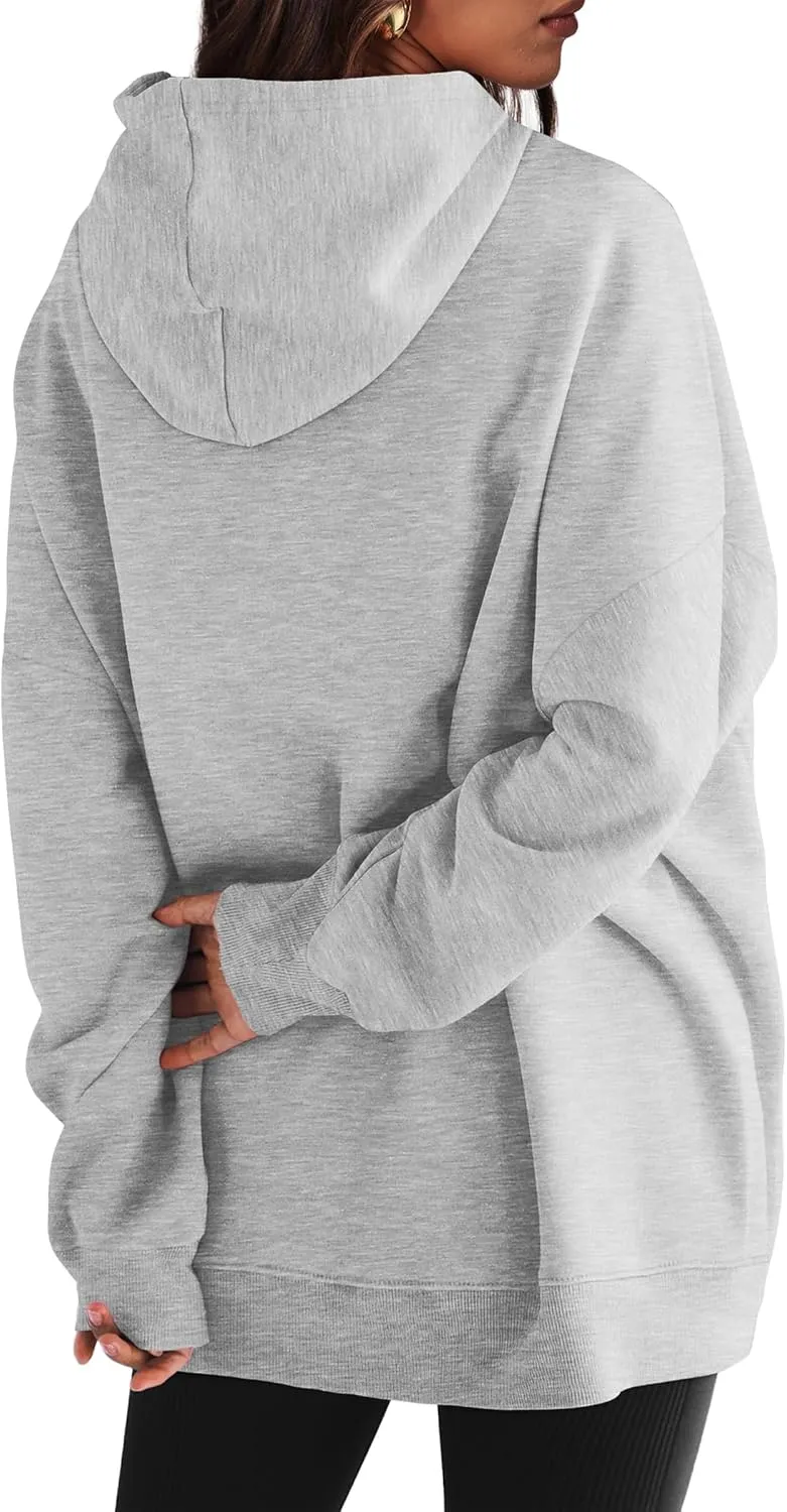 XIEERDUO Womens Oversized Hoodies Sweatshirt-Pullover Sweatshirts with Pockets Fall Outfits 2024