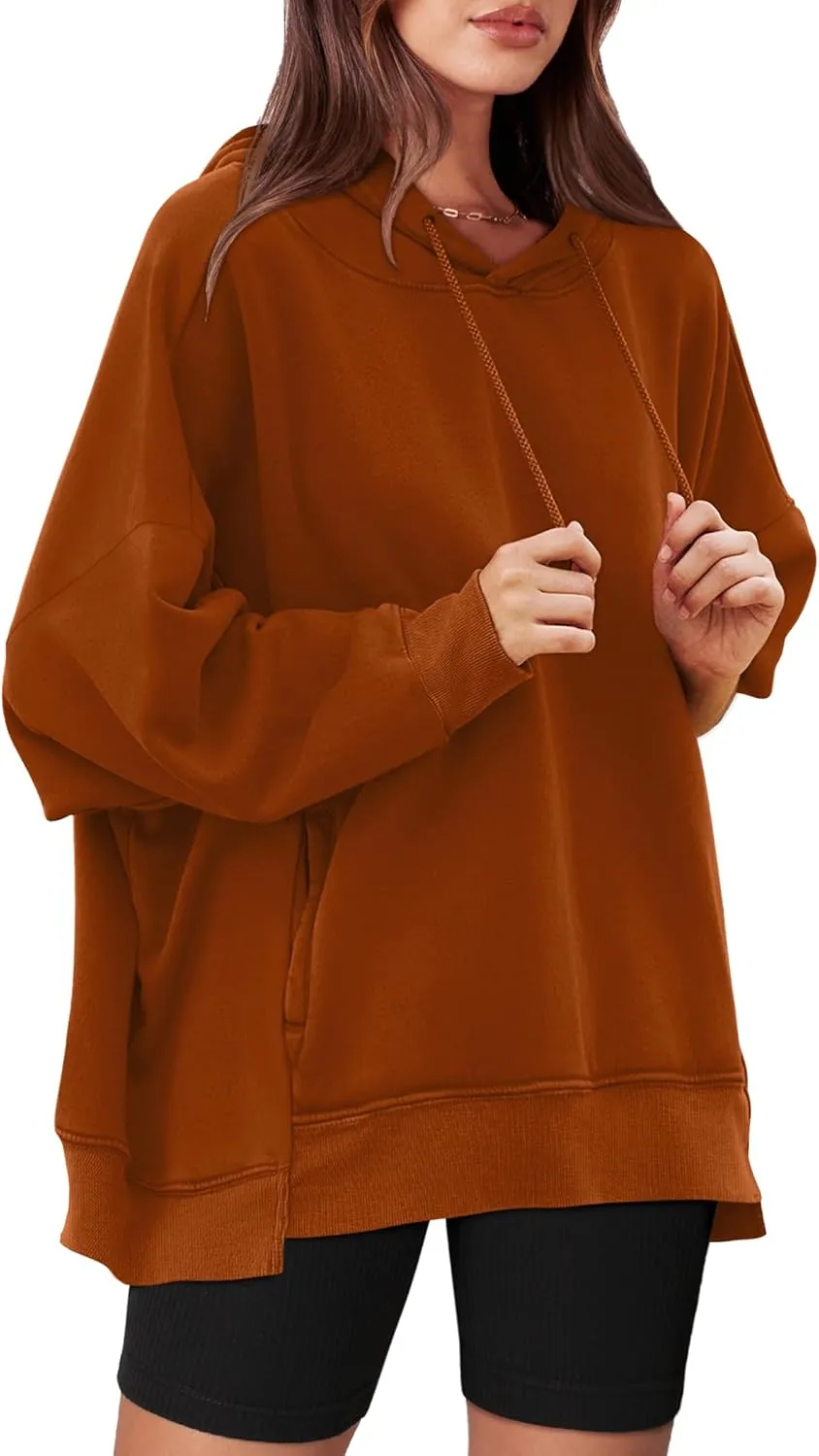 XIEERDUO Womens Oversized Hoodies Sweatshirt-Pullover Sweatshirts with Pockets Fall Outfits 2024