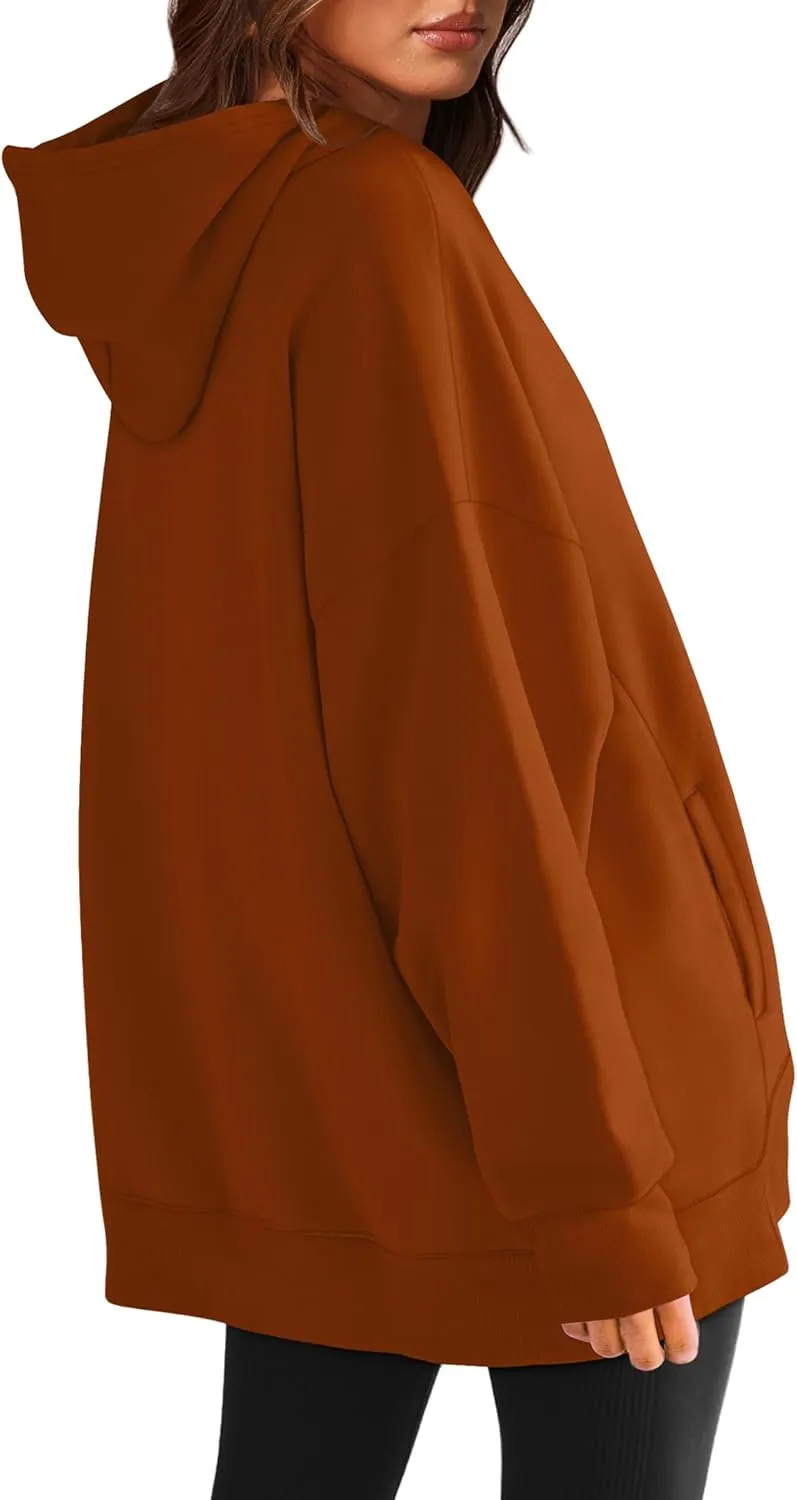 XIEERDUO Womens Oversized Hoodies Sweatshirt-Pullover Sweatshirts with Pockets Fall Outfits 2024