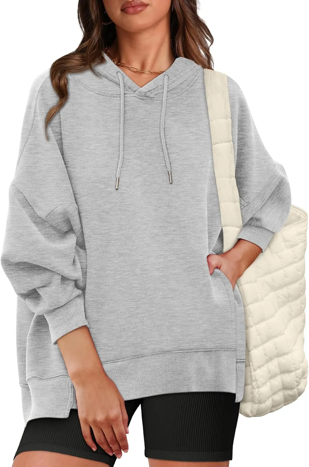 XIEERDUO Womens Oversized Hoodies Sweatshirt-Pullover Sweatshirts with Pockets Fall Outfits 2024