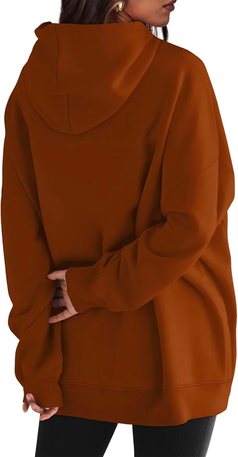 XIEERDUO Womens Oversized Hoodies Sweatshirt-Pullover Sweatshirts with Pockets Fall Outfits 2024