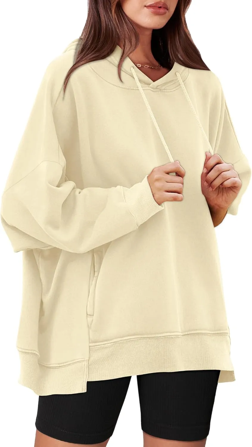 XIEERDUO Womens Oversized Hoodies Sweatshirt-Pullover Sweatshirts with Pockets Fall Outfits 2024