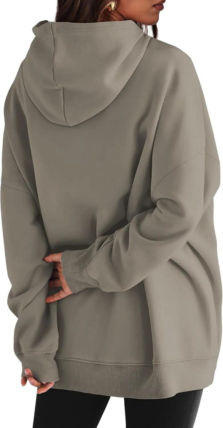 XIEERDUO Womens Oversized Hoodies Sweatshirt-Pullover Sweatshirts with Pockets Fall Outfits 2024