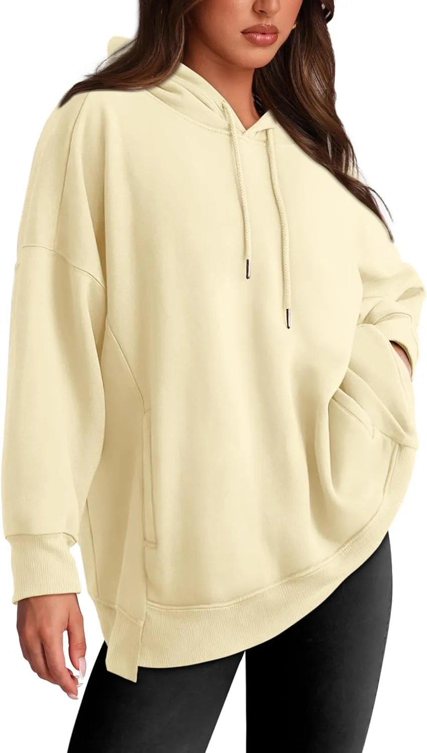 XIEERDUO Womens Oversized Hoodies Sweatshirt-Pullover Sweatshirts with Pockets Fall Outfits 2024
