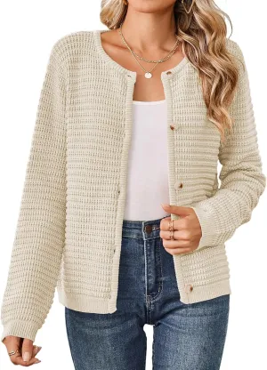 ZAFUL Womens 2024 Fall Lightweight Short Cardigans Winter Open Front Cardigan Sweaters Knit Jacket